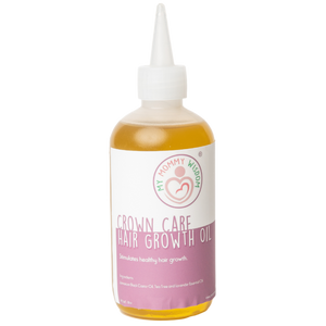 
            
                Load image into Gallery viewer, Bottle of My Mommy Wisdom Crown Care Hair Growth Oil with applicator attached to bottle
            
        